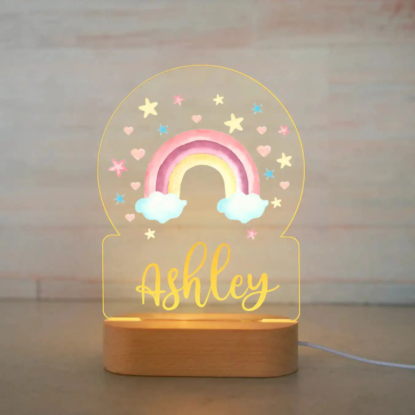 Personalized Animal Night Light – Custom Name Acrylic Lamp for Kids & Baby Room Décor - Image 42