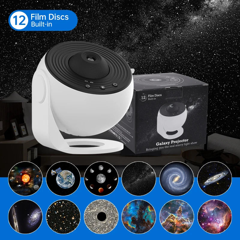 Night Light Galaxy Projector – 360° Rotating Starry Sky Planetarium Lamp - Image 8