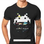 Glitch Space Invaders T-Shirt – Retro Arcade Shooter Tee for Men