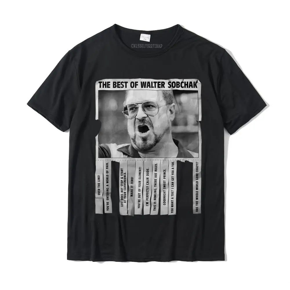 The Big Lebowski "Walter Sobchak Quotes" T-Shirt – Slim Fit Cotton Tee for Men