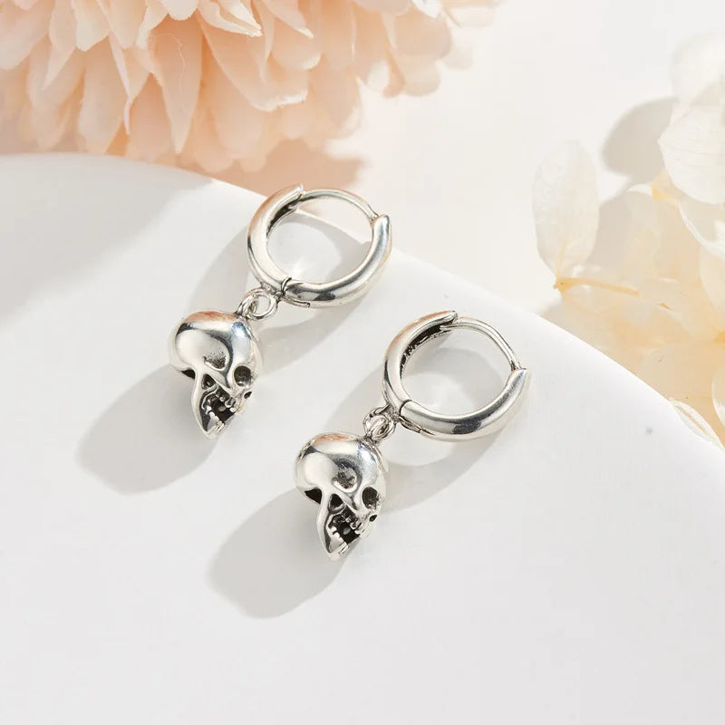 REETI 925 Sterling Silver Skull Drop Earrings – Creative & Sexy Statement Jewelry for Women - Image 3