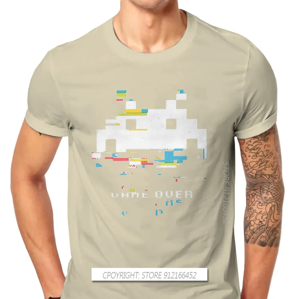 Glitch Space Invaders T-Shirt – Retro Arcade Shooter Tee for Men - Image 22