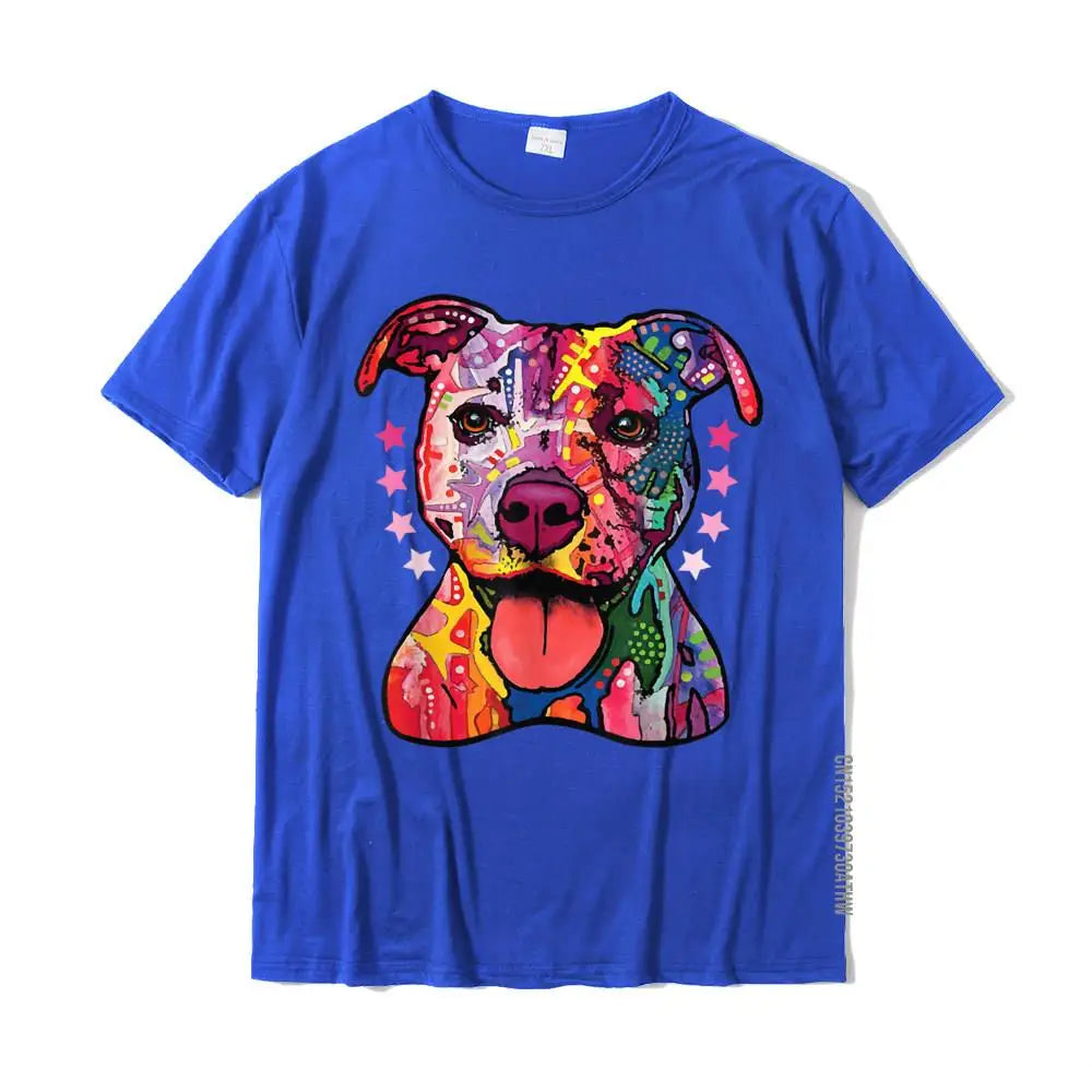 Rainbow Pitbull T-Shirt – Oversized Cotton Tee for Dog Lovers - Image 8