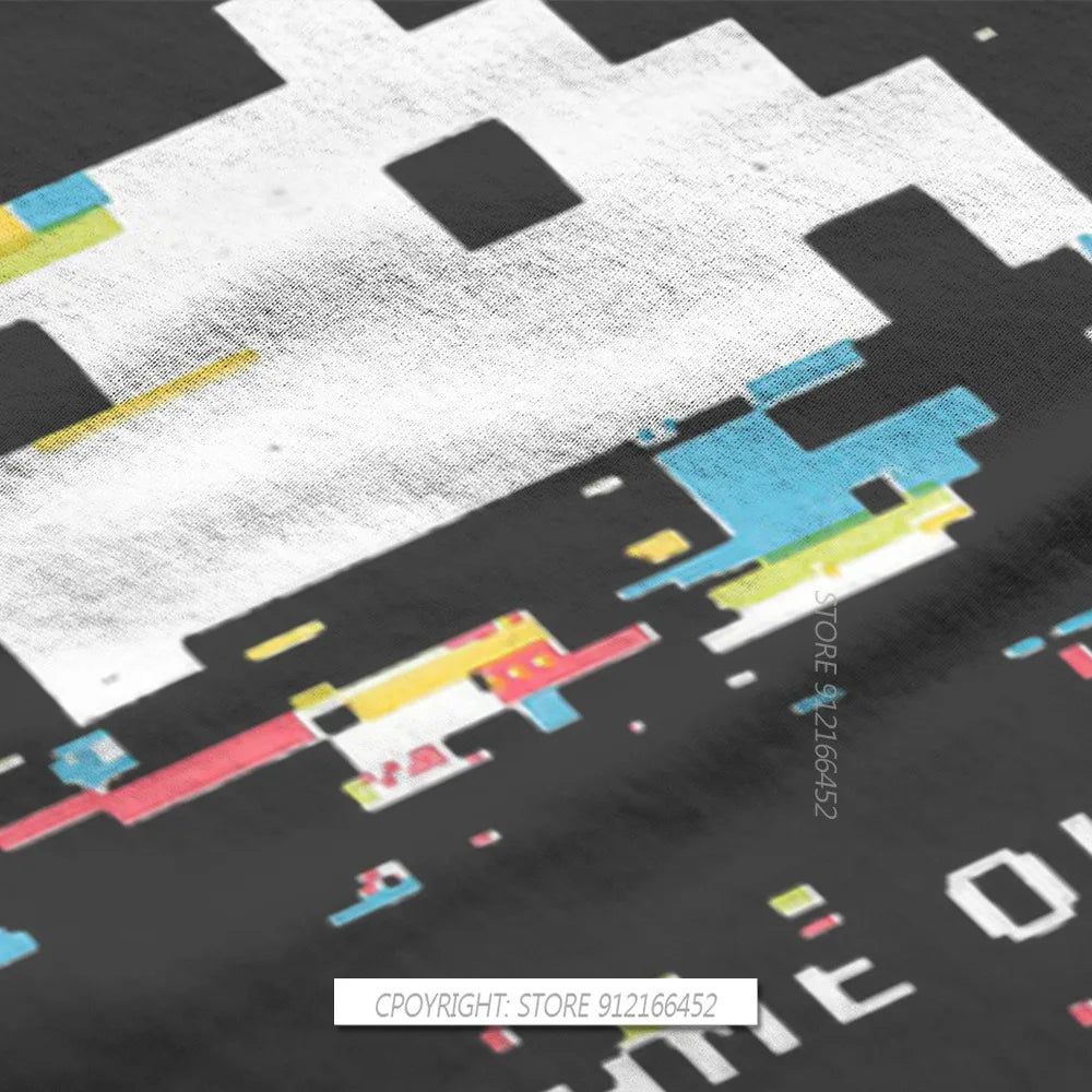 Glitch Space Invaders T-Shirt – Retro Arcade Shooter Tee for Men - Image 3