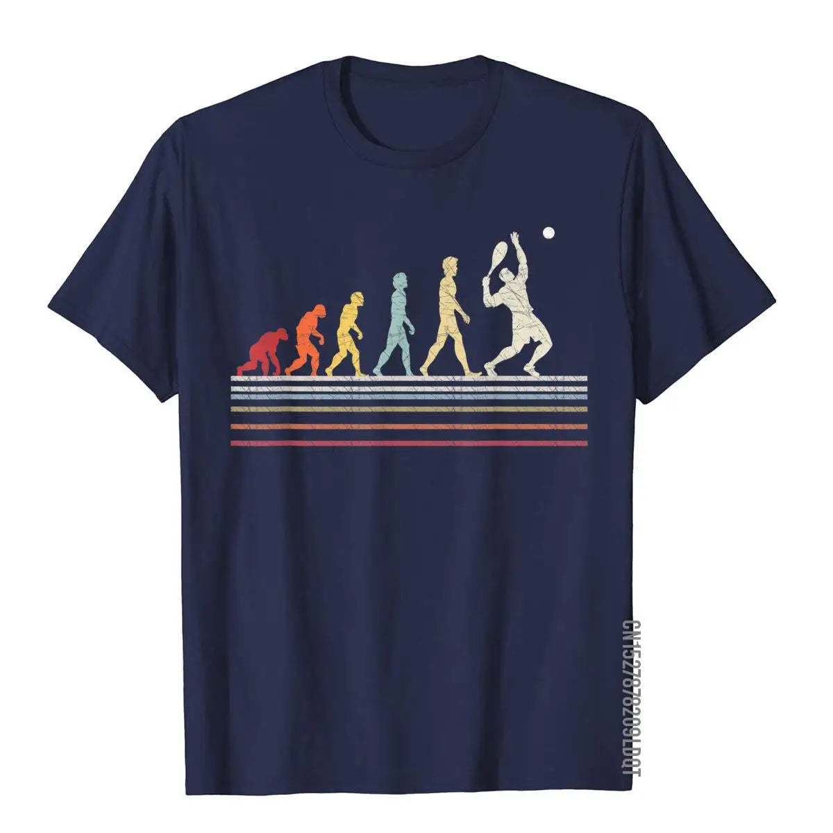 Funny Tennis Evolution T-Shirt – Retro Vintage Sport Tee for Men - Image 5