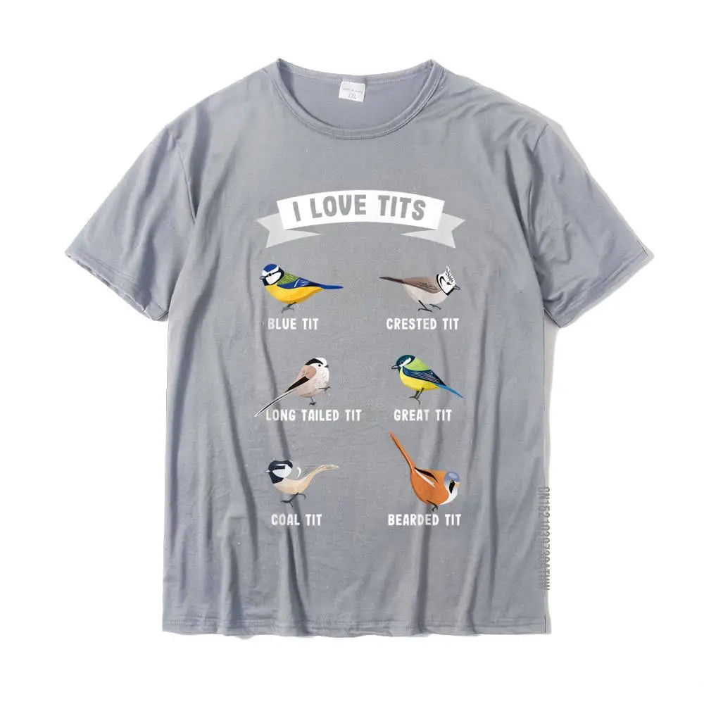 I Love Tits! Funny Bird Watching T-Shirt – Humorous Tee for Ornithologists & Nature Lovers - Image 12
