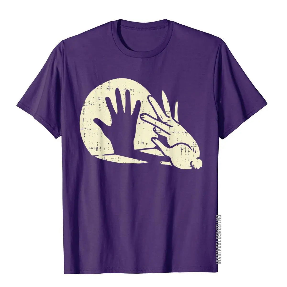 Funny Rabbit Shadow Play T-Shirt – Bunny Lover Pun Tee for Men - Image 7