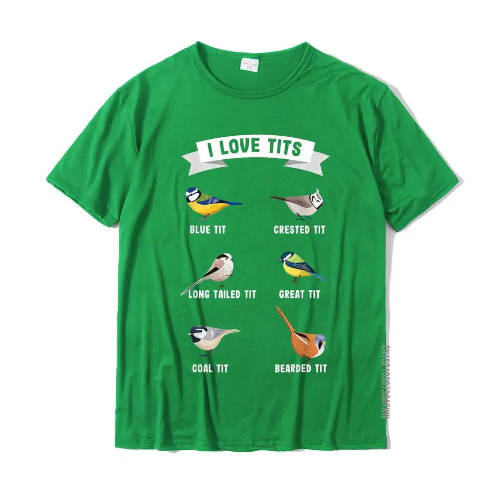 I Love Tits! Funny Bird Watching T-Shirt – Humorous Tee for Ornithologists & Nature Lovers - Image 13