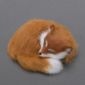 Pretty Little Cute Foxy Toy – Sleeping Fox Plush for Home Decor & Kids’ Gift