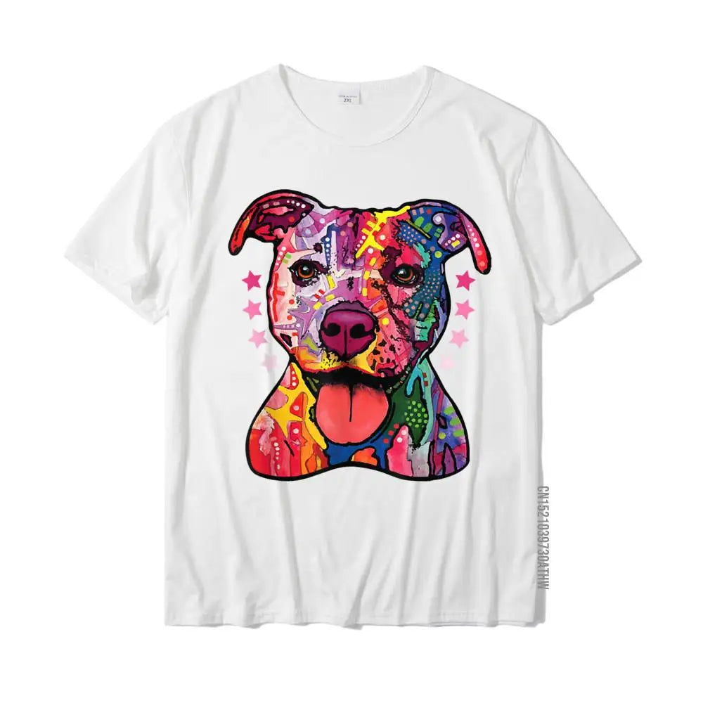 Rainbow Pitbull T-Shirt – Oversized Cotton Tee for Dog Lovers - Image 7