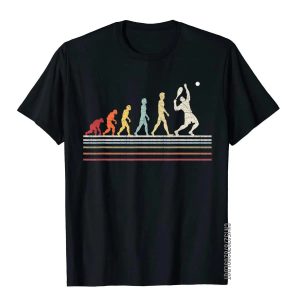 Funny Tennis Evolution T-Shirt – Retro Vintage Sport Tee for Men