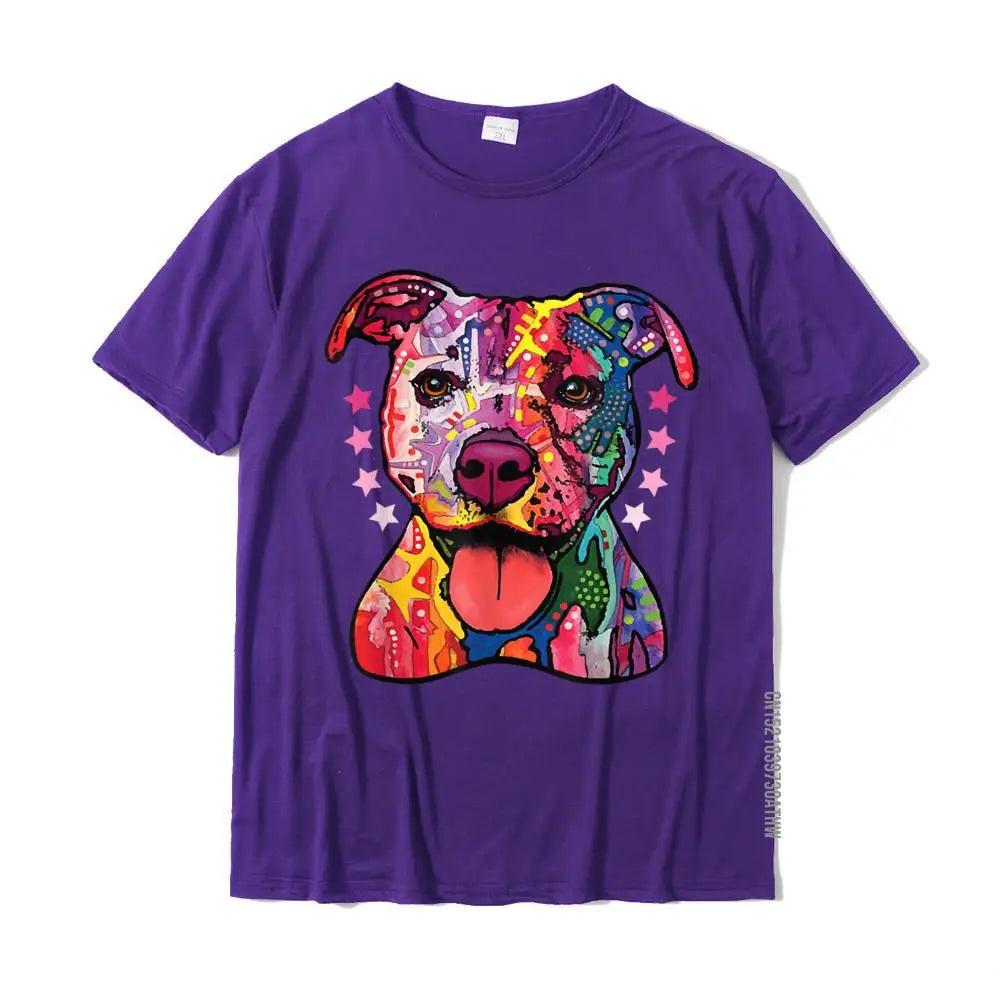 Rainbow Pitbull T-Shirt – Oversized Cotton Tee for Dog Lovers - Image 9