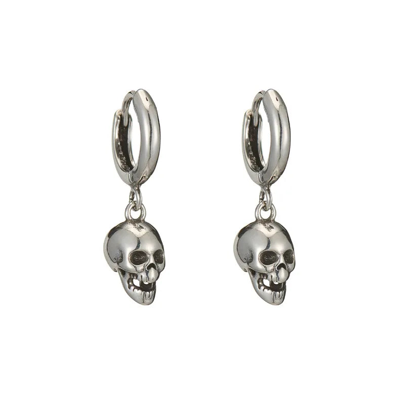 REETI 925 Sterling Silver Skull Drop Earrings – Creative & Sexy Statement Jewelry for Women - Image 5