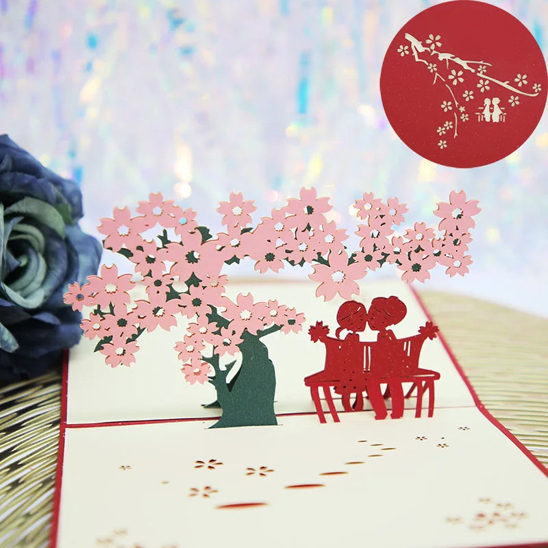 Hot 3D Creative Card – Valentine's Day, Wedding Invitation & Thank You Card - Image 22