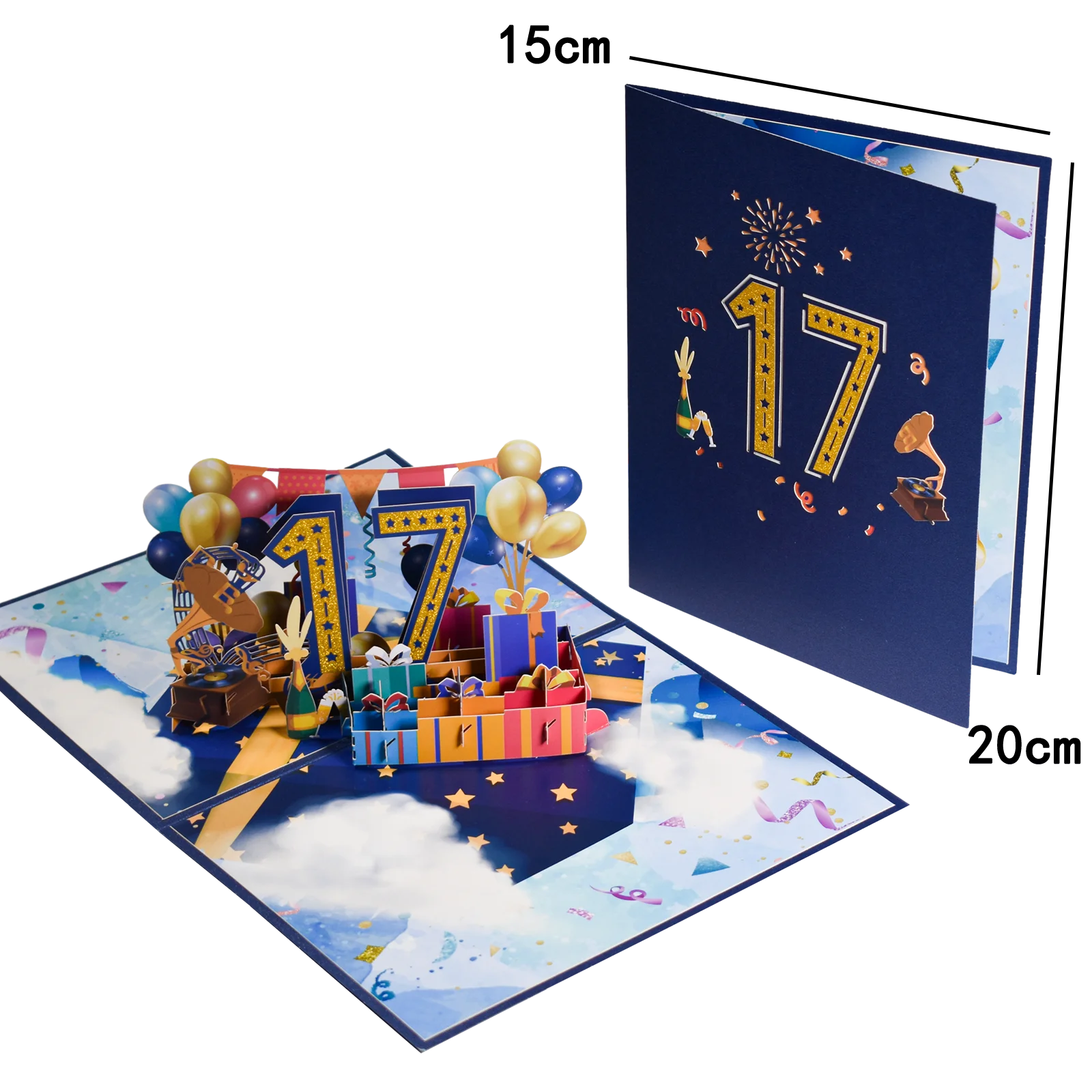 Anniversary & Birthday Pop-Up Number Card – 1st, 18th, 21st Celebration Greeting Card - Image 17