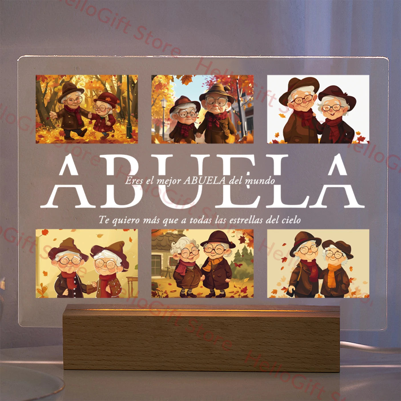 Personalized 3D Acrylic Photo Lamp – Custom Text Night Light for Mom, Dad, Family & Love Gifts - Image 30