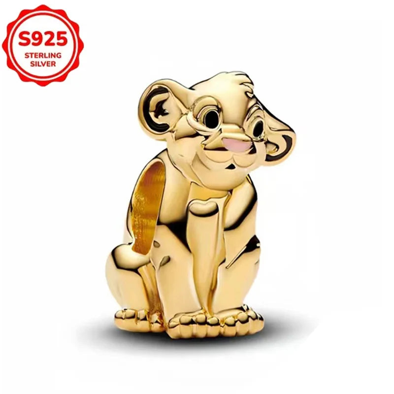 Disney 925 Sterling Silver Beads – Mickey, Stitch, Princess, Cinderella Charms for DIY Bracelets - Image 12