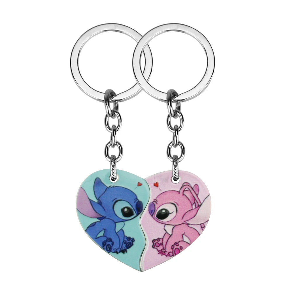 1 Pair Lilo & Stitch Pendant Necklaces – Kawaii Stainless Steel Couple Neck Chains - Image 11