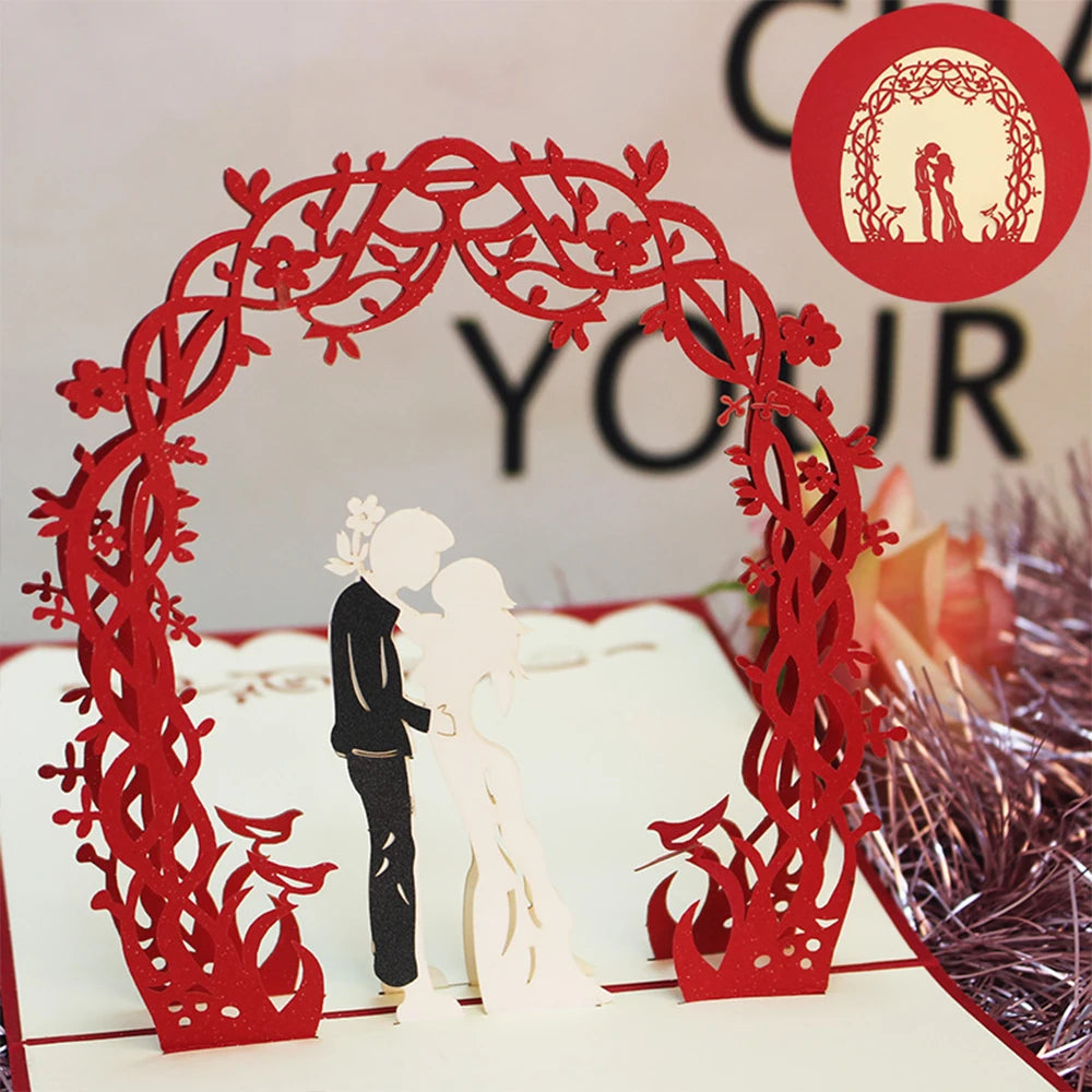 Hot 3D Creative Card – Valentine's Day, Wedding Invitation & Thank You Card - Image 35