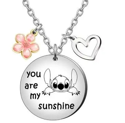 1 Pair Lilo & Stitch Pendant Necklaces – Kawaii Stainless Steel Couple Neck Chains - Image 8
