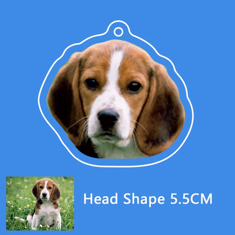 Custom Pet Dog & Cat Acrylic Keychain – Personalized Photo Cartoon Charms - Image 13