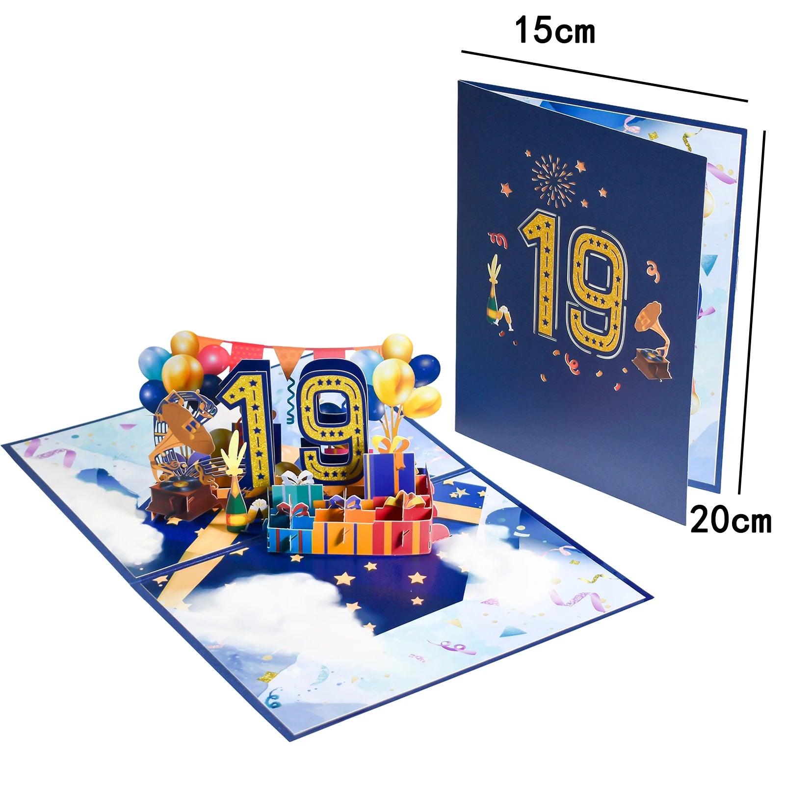 Anniversary & Birthday Pop-Up Number Card – 1st, 18th, 21st Celebration Greeting Card - Image 38