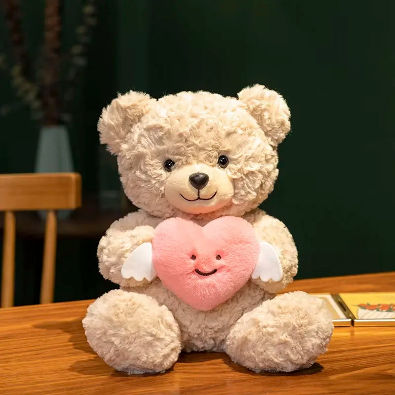 25cm Cute Angel Holding Heart Little Bear Plush Doll – Romantic Valentine’s Day Gift - Image 7