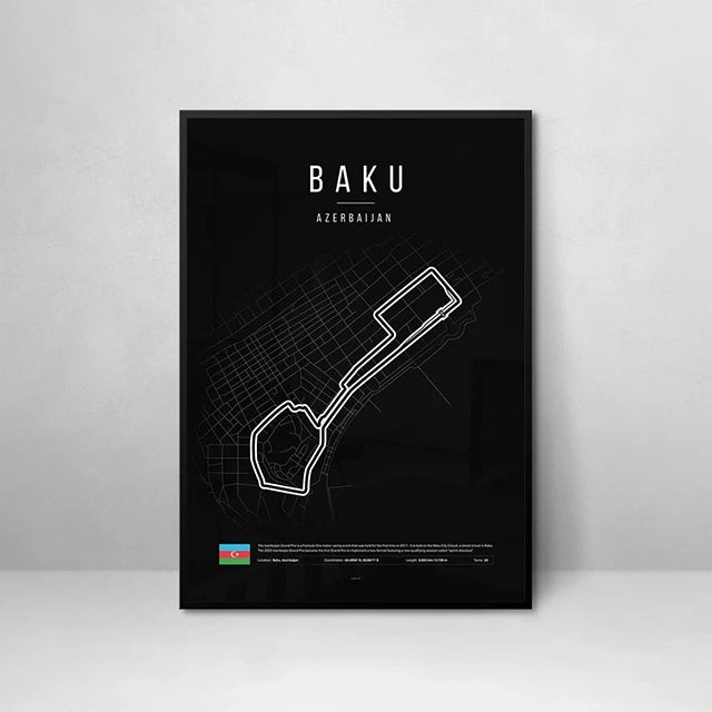 ROSHK F1 World Race Track Canvas Print – Modern Wall Art Poster for Racing Fans - Image 28