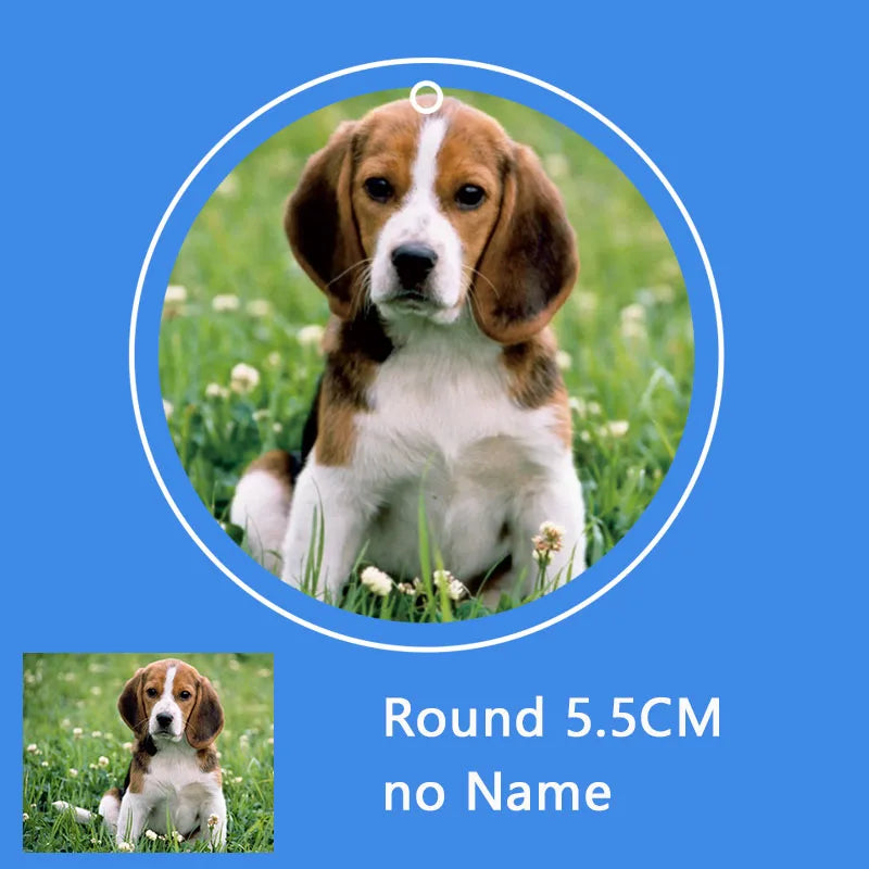 Custom Pet Dog & Cat Acrylic Keychain – Personalized Photo Cartoon Charms - Image 8