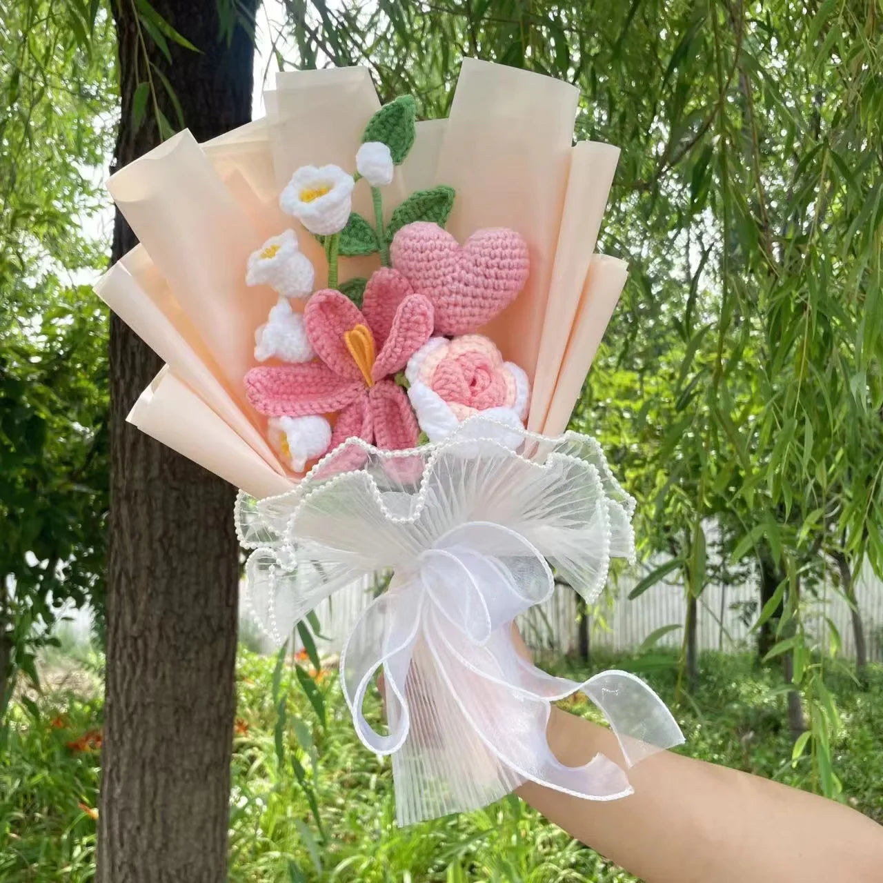 Finished Knitted Sunflower Bouquet – Handmade Crochet Flower Gift for Valentine’s, Mother’s Day, Birthday & Graduation - Image 11