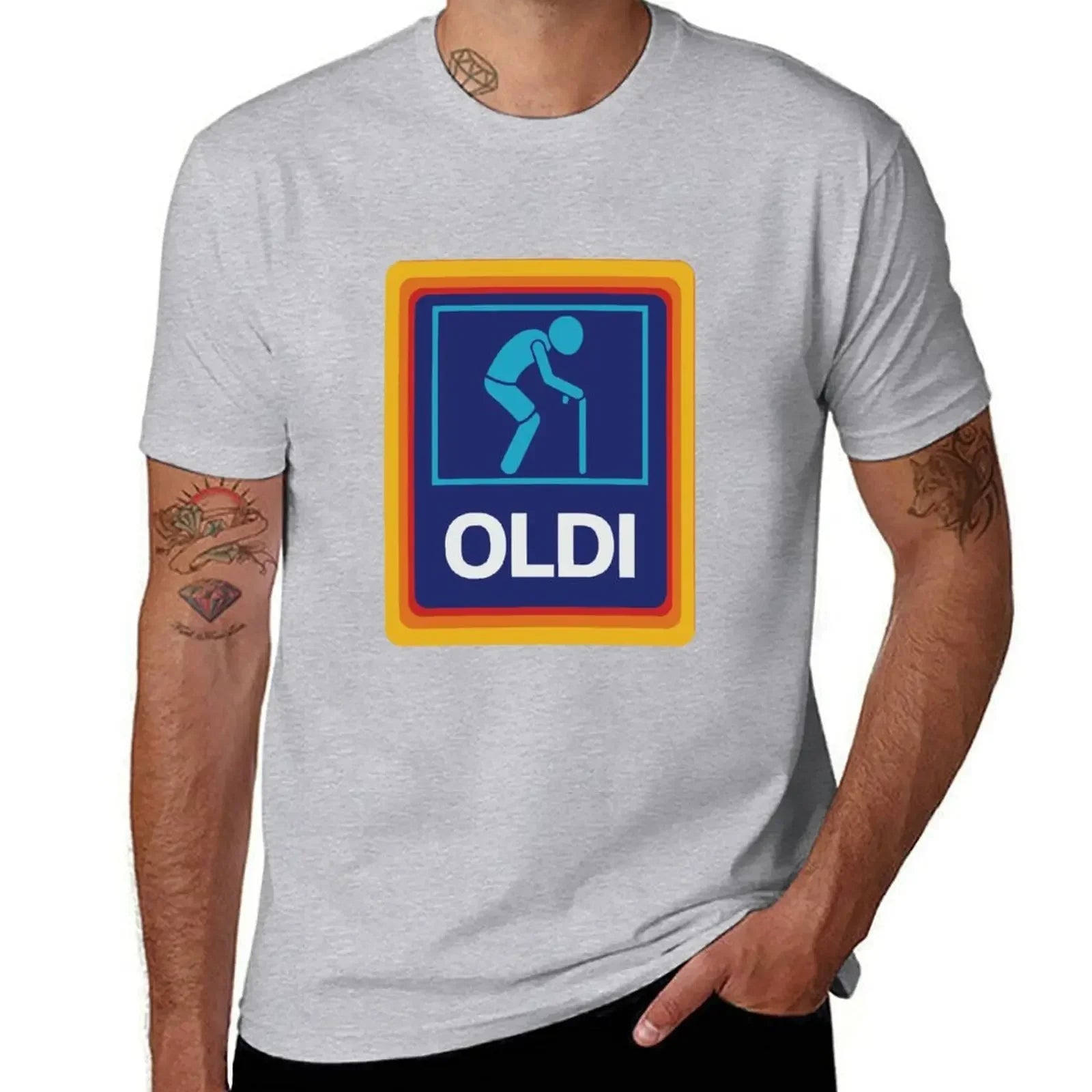 OLDI & ALDI Funny T-Shirt – Oversized Tee for Dad, Grandpa, Husband, or Boyfriend - Image 7