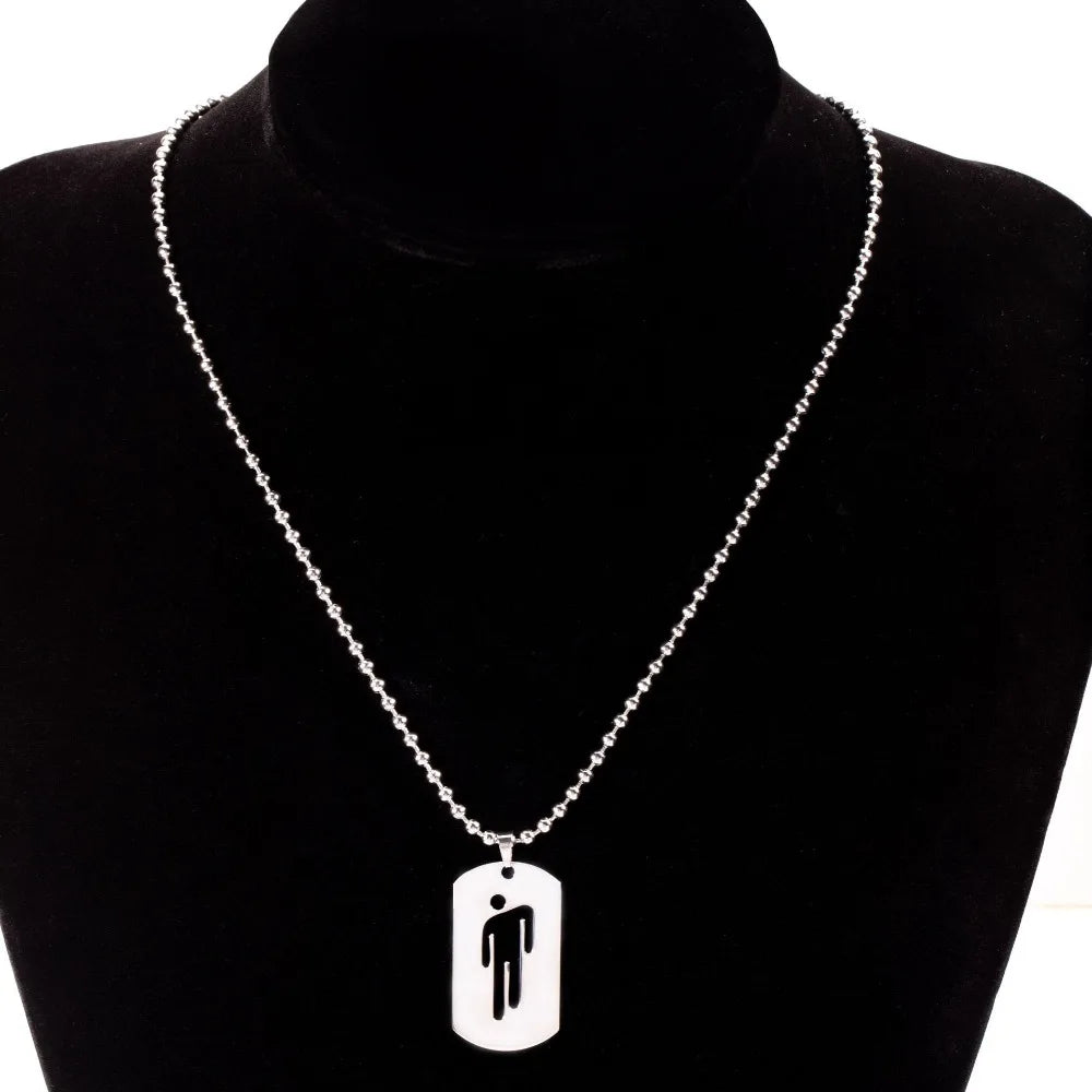 New Fashion Tilting Head Little Person Tag Pendant Necklace – Hip Hop Jewelry for Men & Women - Image 5