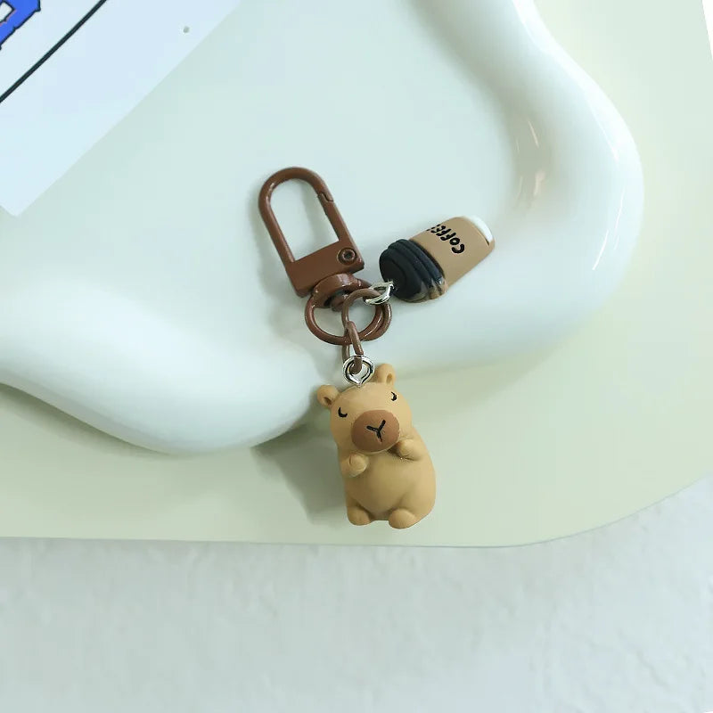 Funny Resin Capybara Keychain – Cute Animal Charm for Bags & Gifts - Image 5