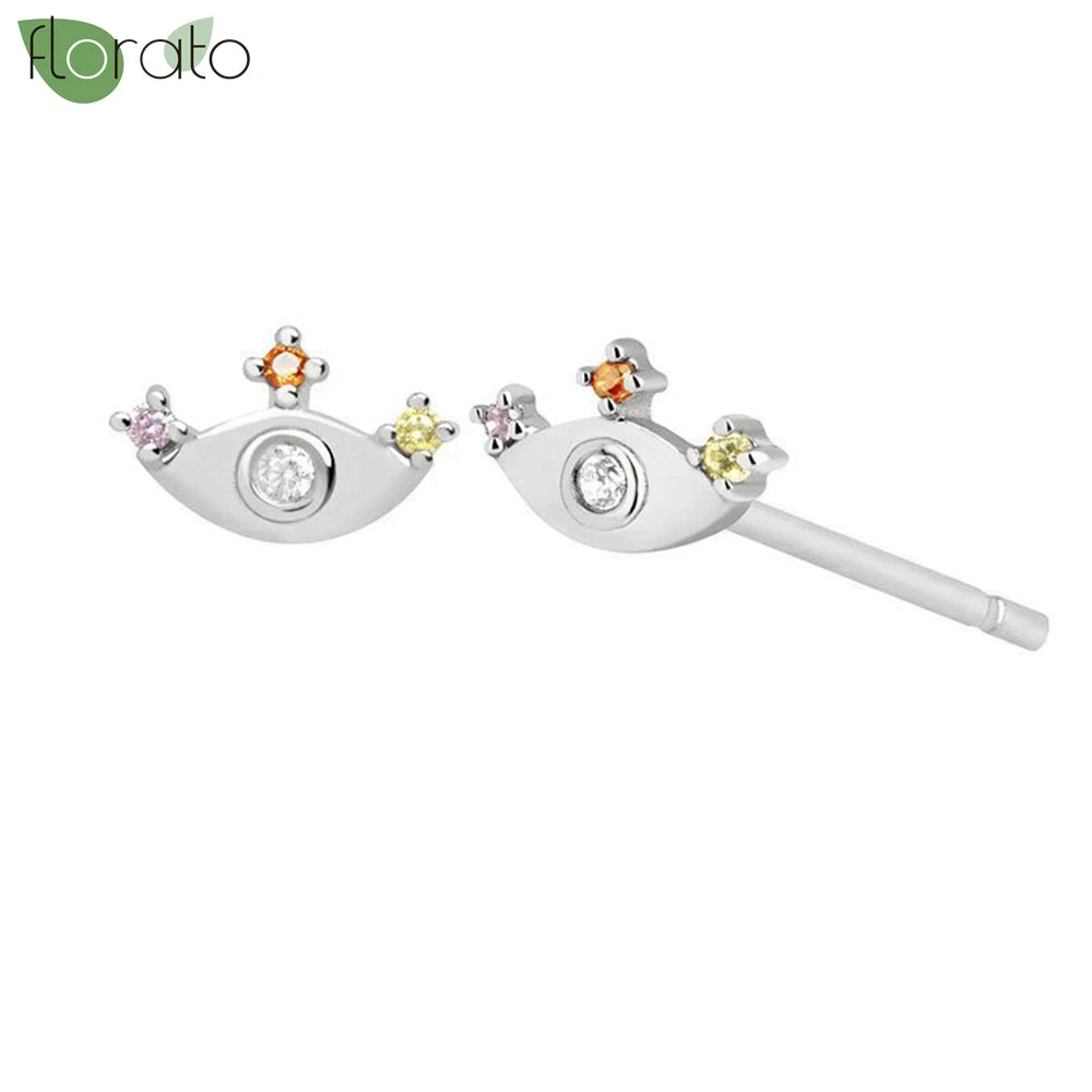 925 Sterling Silver Needle Vintage Gold Hoop Earrings – Evil Eye Pendant Jewelry for Women - Image 37