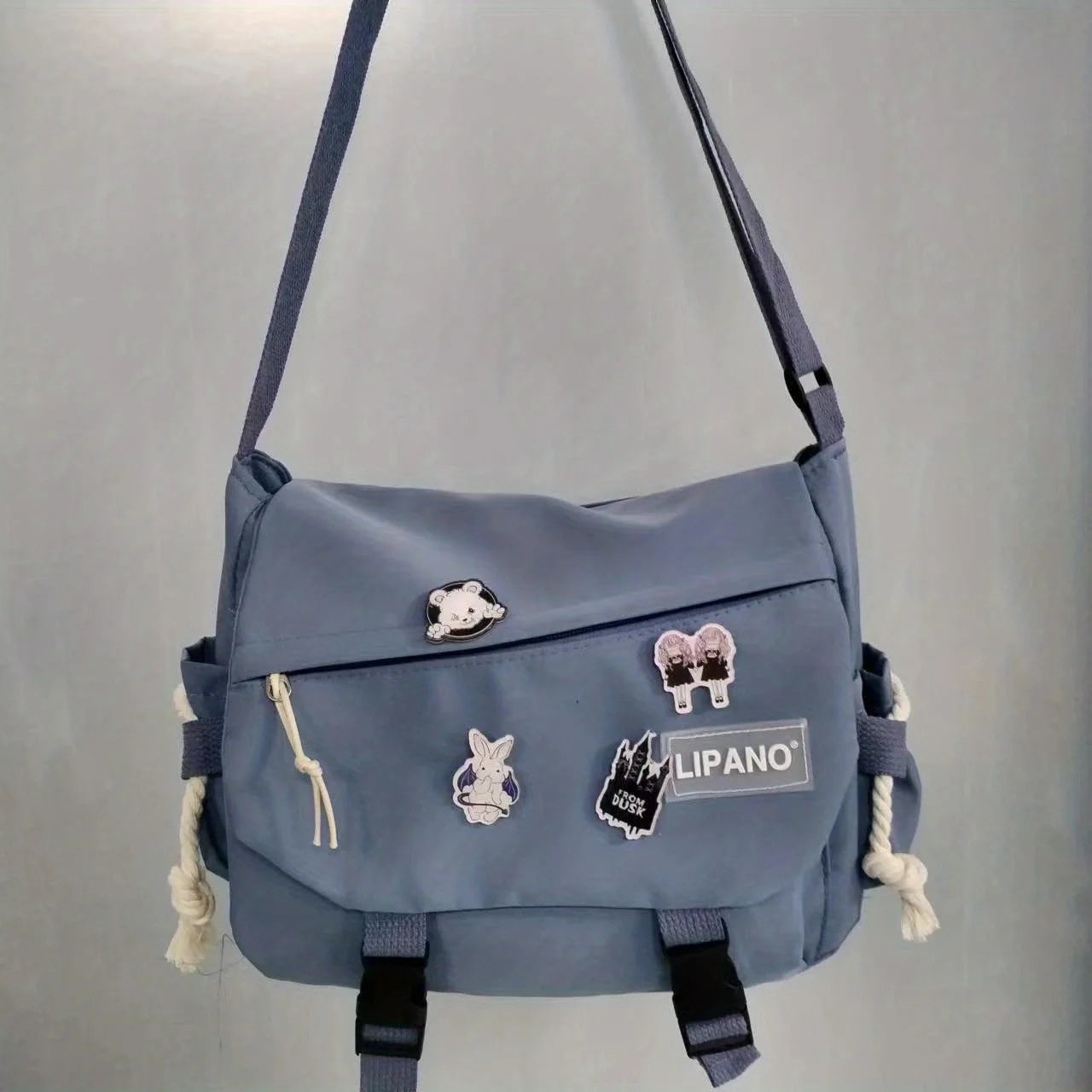 Men's Nylon Messenger Bag – Trendy Shoulder & Crossbody Bag for School or Daily Use - Image 16