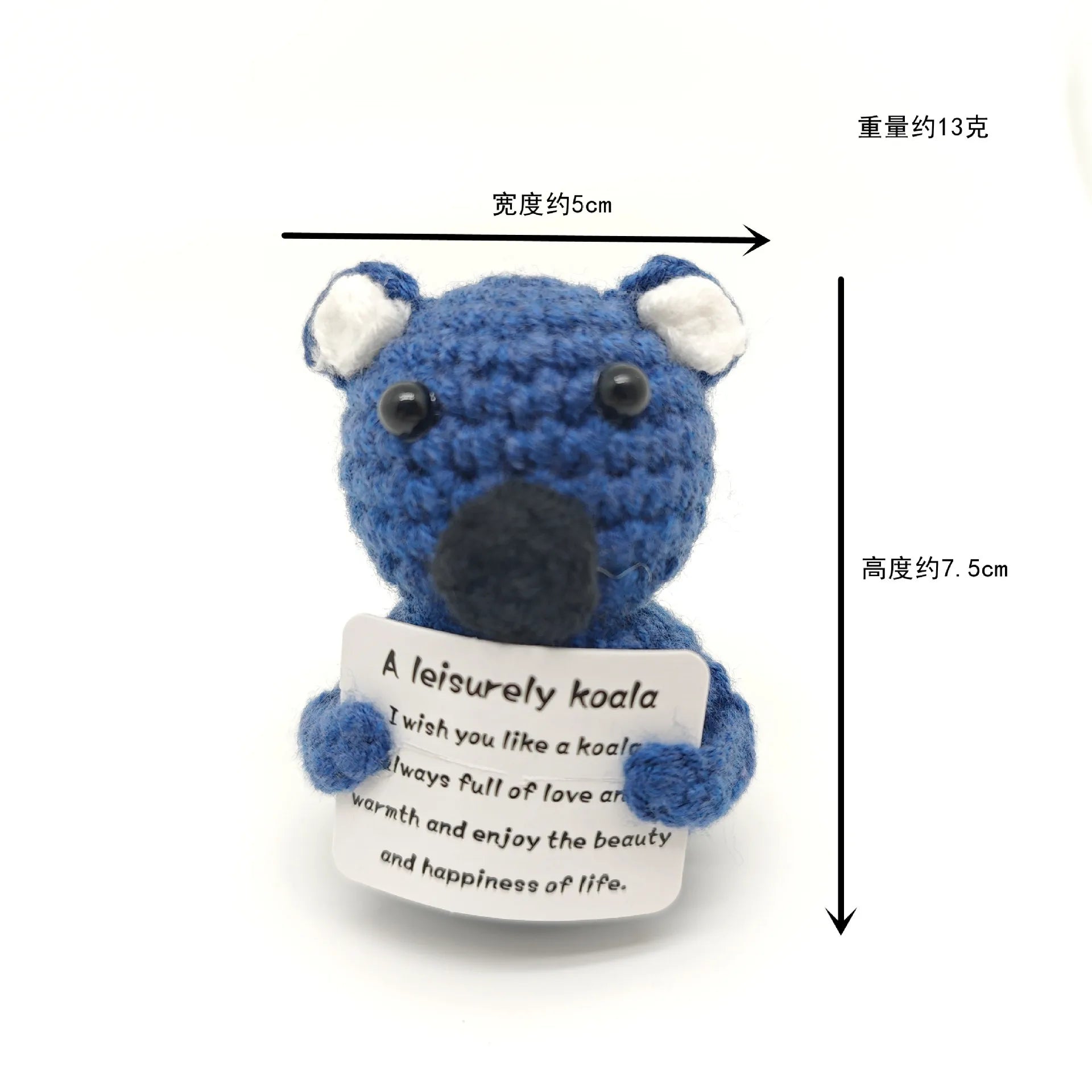 Funny Crochet Positive Energy Shark Doll – Emotional Support & Cute Knitted Woolen Bee Decor - Image 22