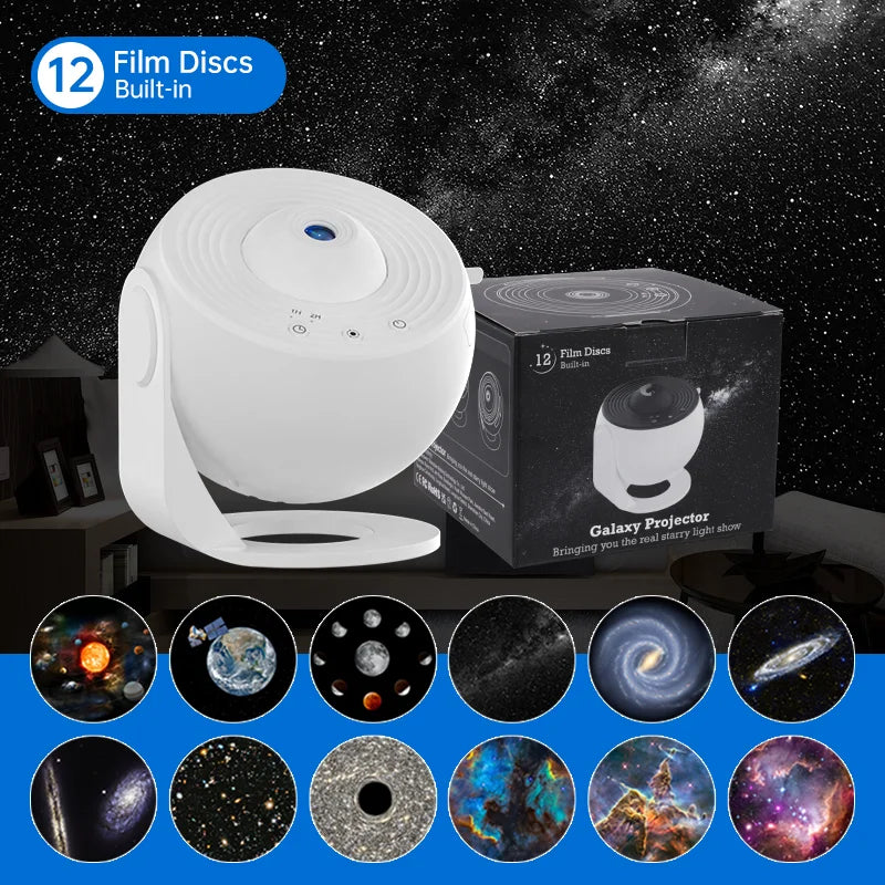 Night Light Galaxy Projector – 360° Rotating Starry Sky Planetarium Lamp - Image 9