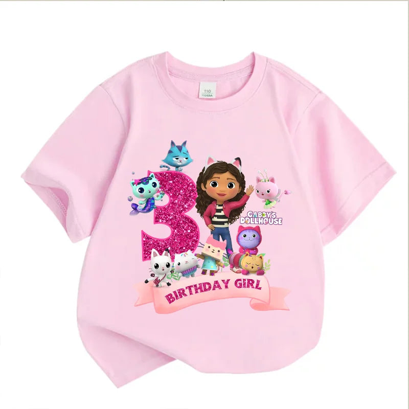 Gabby’s Dollhouse Kids T-Shirt – Cute Cartoon Cotton Pullover for Summer & Birthday Gifts - Image 6