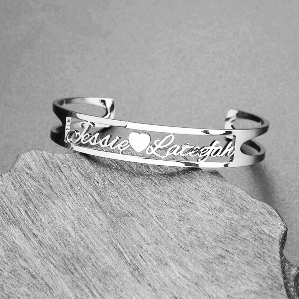 DHQH Customized Couple Name Bracelet – Personalized Handmade Gift for Her - Image 4