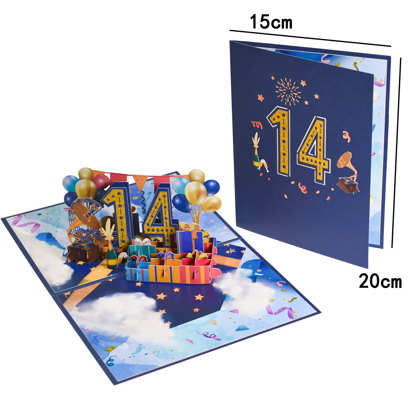Anniversary & Birthday Pop-Up Number Card – 1st, 18th, 21st Celebration Greeting Card - Image 34