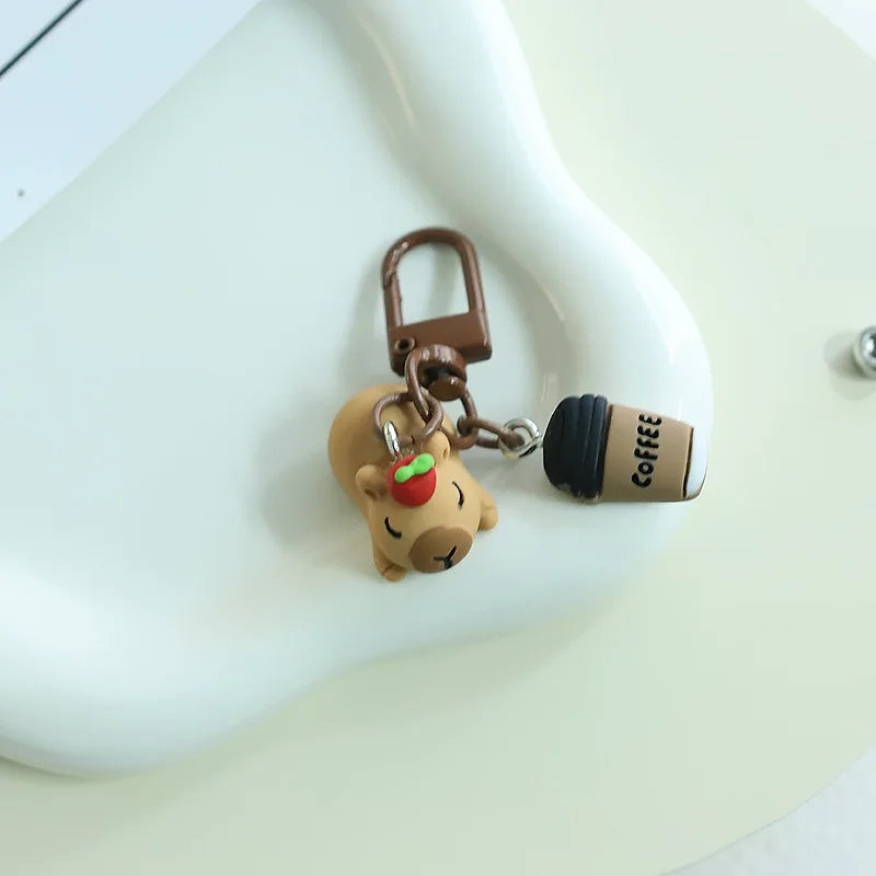 Funny Resin Capybara Keychain – Cute Animal Charm for Bags & Gifts - Image 6