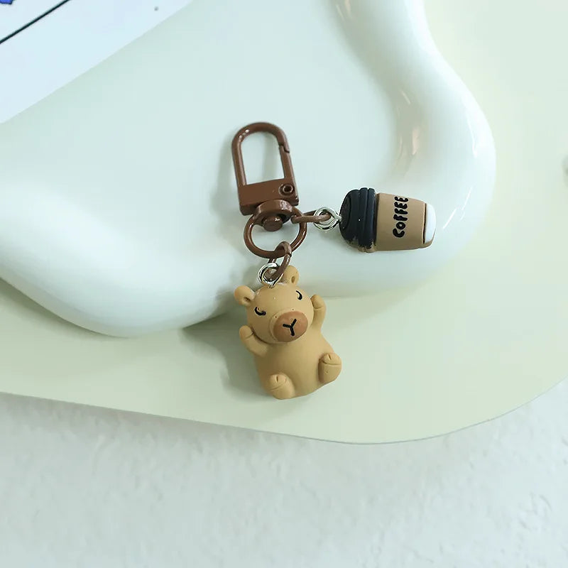 Funny Resin Capybara Keychain – Cute Animal Charm for Bags & Gifts - Image 8
