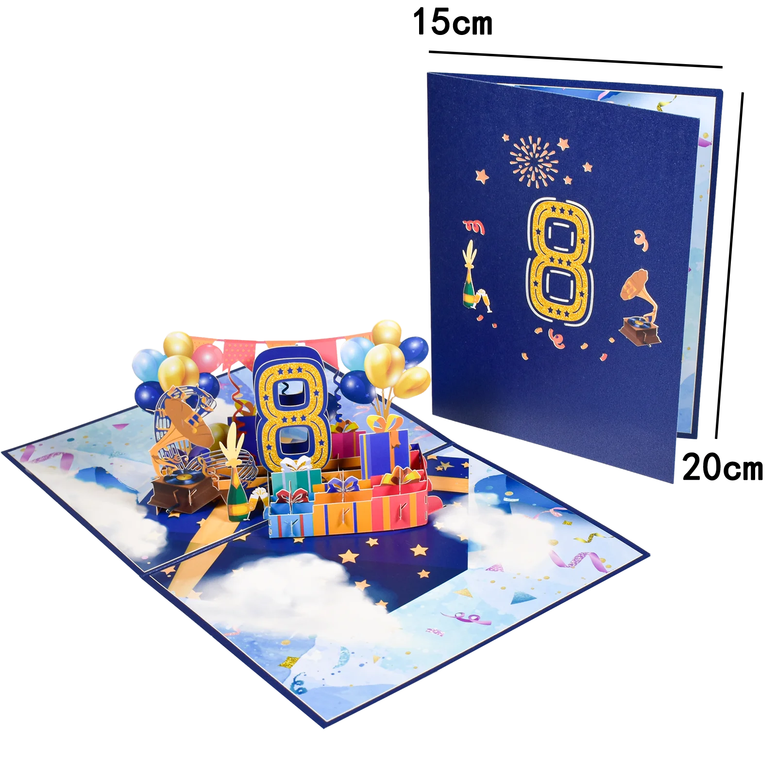 Anniversary & Birthday Pop-Up Number Card – 1st, 18th, 21st Celebration Greeting Card - Image 31