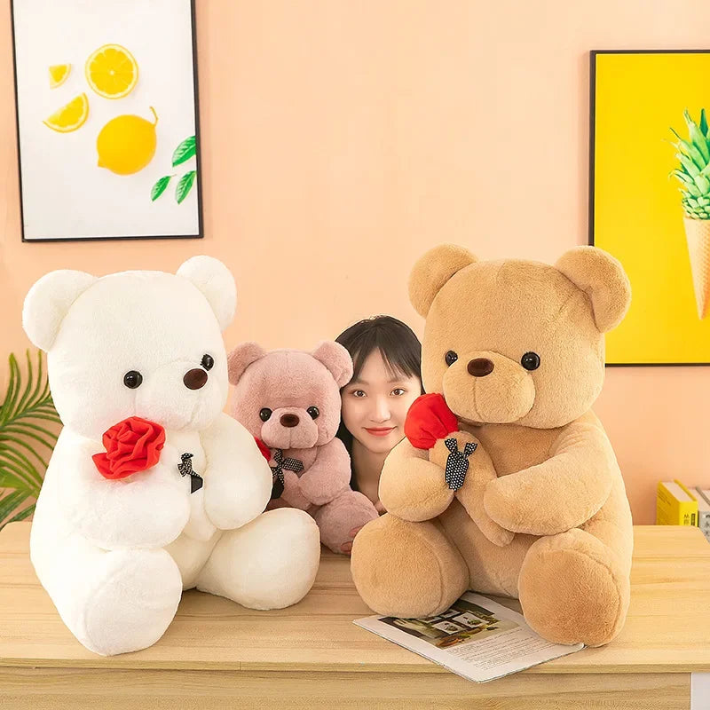 Valentine’s Day Roses Teddy Bear Plush Toy - Image 3
