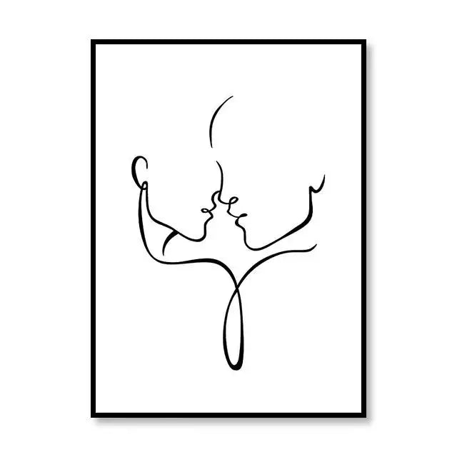 Scandinavian Style Canvas Poster – Nordic Simple Love Art Painting - Image 27