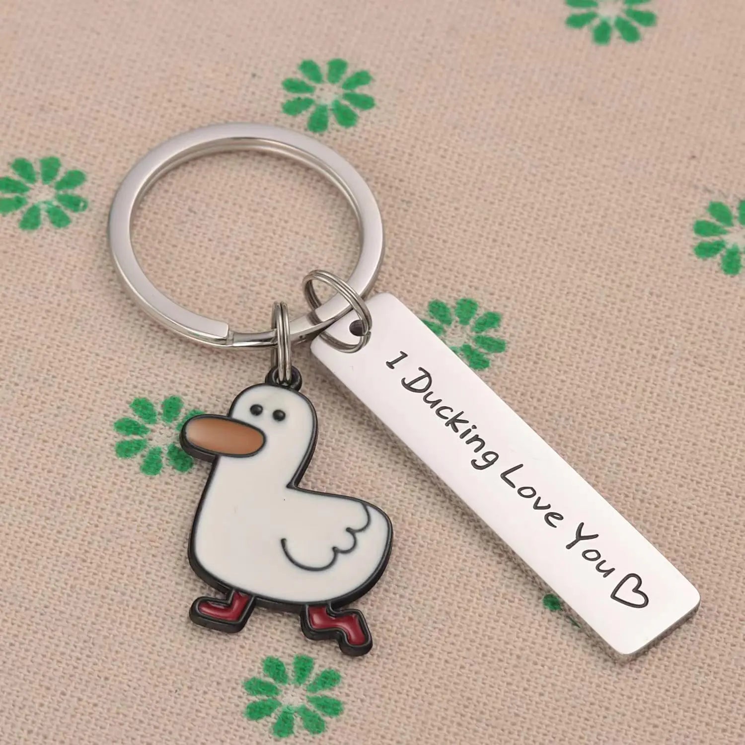 Funny Lover Gift “I Ducking Love You” Keychain - Image 4