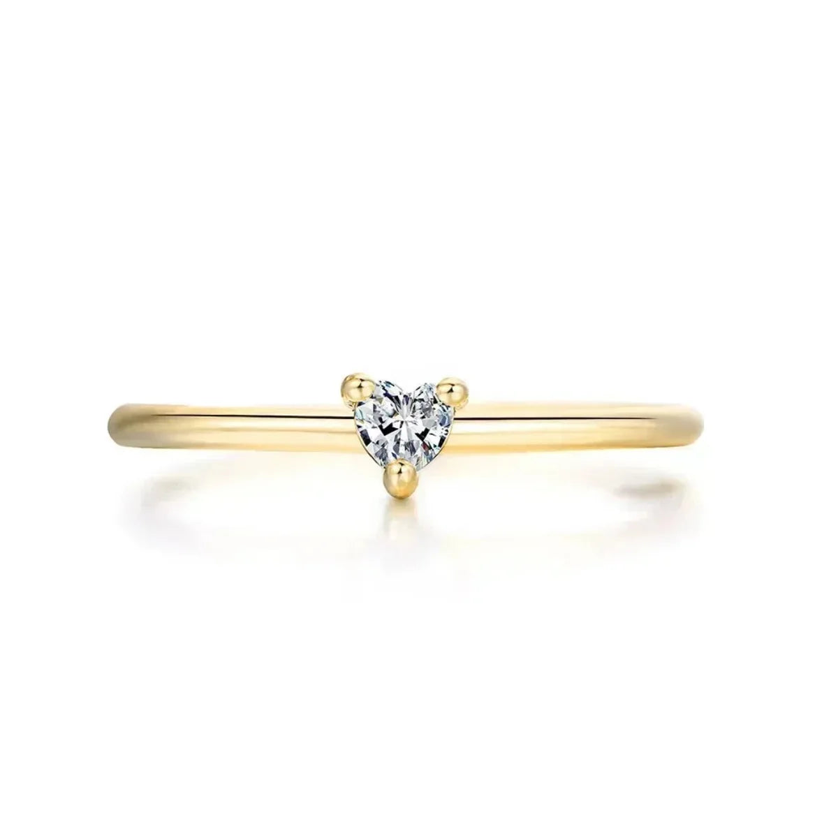 Zircon Little Heart Ring for Women - Image 6