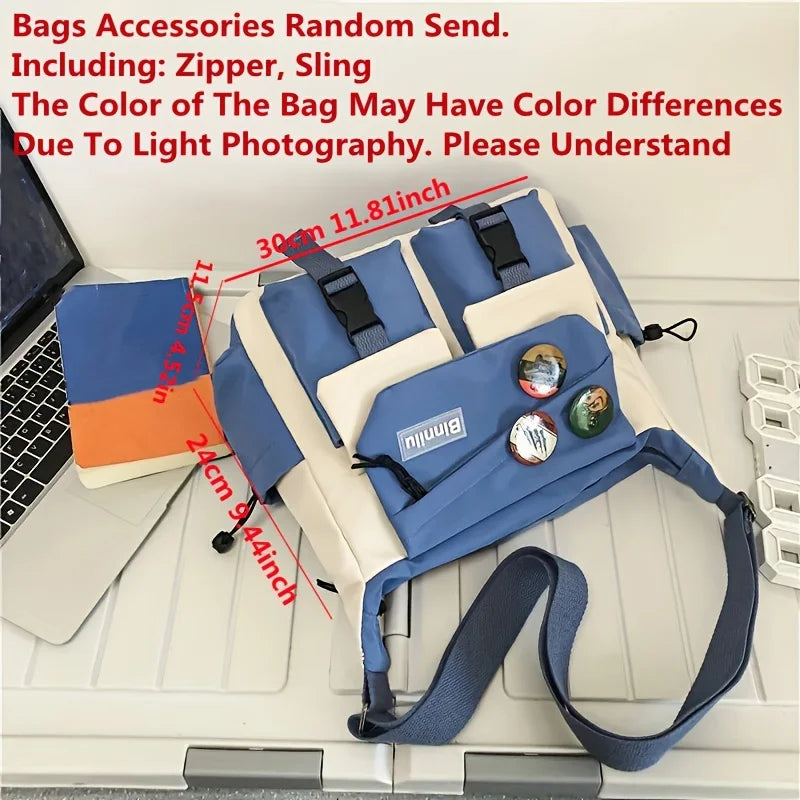 Men's Nylon Messenger Bag – Trendy Shoulder & Crossbody Bag for School or Daily Use - Image 8