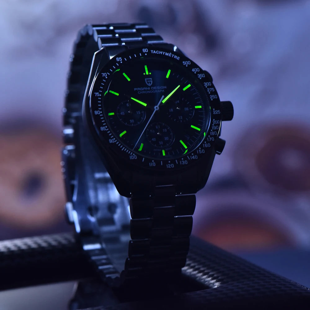 2025 New PAGANI DESIGN Moon V6 Men's Watch – Luxury Chronograph Quartz Timepiece with Sapphire Mirror - Image 6