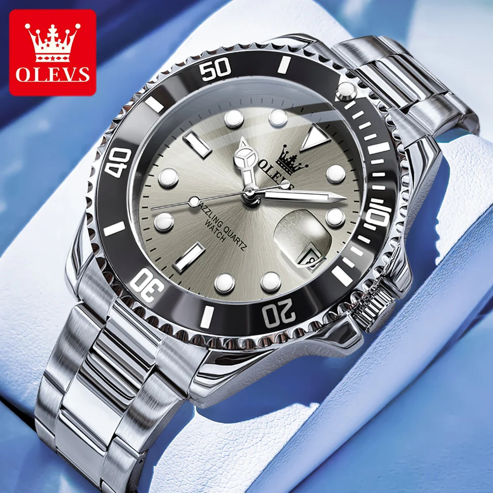 OLEVS 5885 Men's Watch – Original Brand Waterproof Quartz Watch with Stainless Steel Strap & Date Display - Image 17